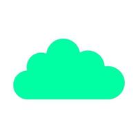 Cloud on white background vector