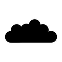 Cloud on white background vector