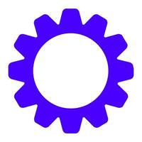 Gear on white background vector