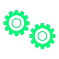 Gear on white background vector