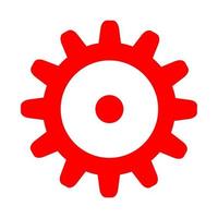 Gear on white background vector