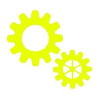 Gear on white background vector