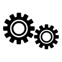 Gear on white background vector