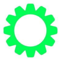 Gear on white background vector