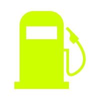 Gas station on white background vector