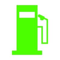 Gas station on white background vector