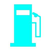 Gas station on white background vector