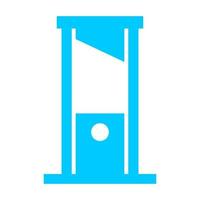 Guillotine on a white background vector