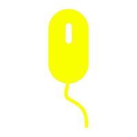 Mouse illustrated on a white background vector