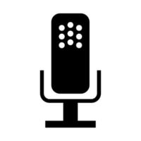 Microphone on white background vector