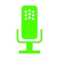 Microphone on white background vector