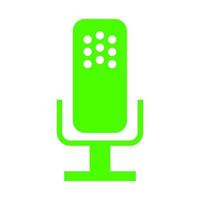 Microphone on white background vector