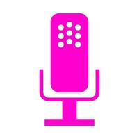 Microphone on white background vector