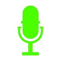 Microphone on white background vector