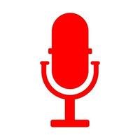 Microphone on white background vector