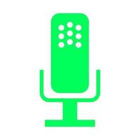 Microphone on white background vector