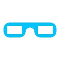 Cinema glasses on white background vector