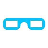 Cinema glasses on white background vector