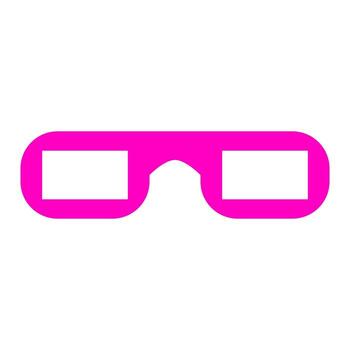 Cinema glasses on white background vector