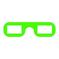 Cinema glasses on white background vector