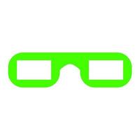 Cinema glasses on white background vector