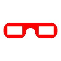 Cinema glasses on white background vector