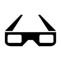 Cinema glasses on white background vector
