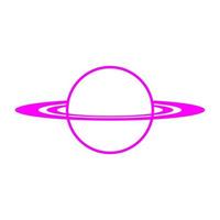 Planet on a white background vector