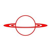 Planet on a white background vector