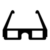 Cinema glasses on white background vector