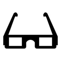 Gafas de cine sobre fondo blanco. vector