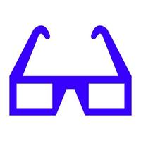 Cinema glasses on white background vector