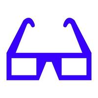 Cinema glasses on white background vector