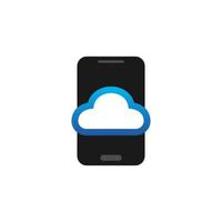 Illustration Vector Graphic of Cloud Mobile. Perfect to use for Technology Company