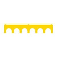 Bridge on white background vector