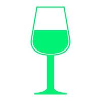 Glass of wine on a white background vector