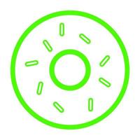 Donut on white background vector