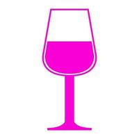 Glass of wine on a white background vector