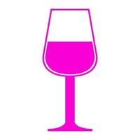 Glass of wine on a white background vector