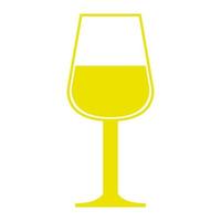 Glass of wine on a white background vector