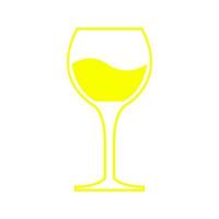 Glass of wine on a white background vector