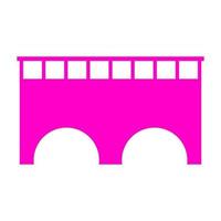 Bridge on white background vector