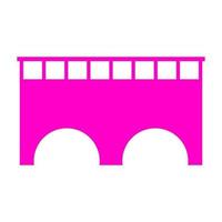 Bridge on white background vector