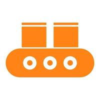 Conveyor belt on white background vector