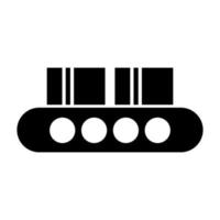 Conveyor belt on white background vector