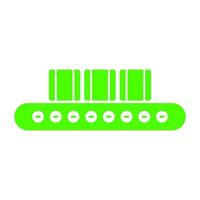 Conveyor belt on white background vector