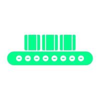 Conveyor belt on white background vector