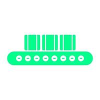 Conveyor belt on white background vector