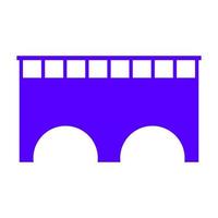Bridge on white background vector