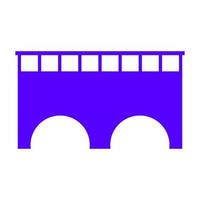 Bridge on white background vector